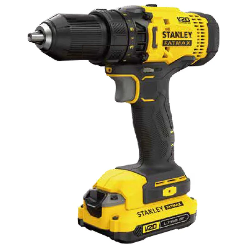 STANLEY/史丹利 20V 锂电充电式电钻起子（吹塑箱）2 x 1.5Ah电池 SCD700C2K-A9