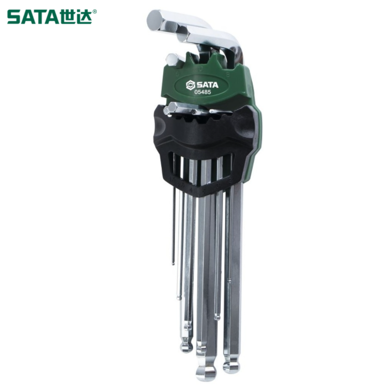 世达/sata (电商)9件加长球头内六角组套 05485
