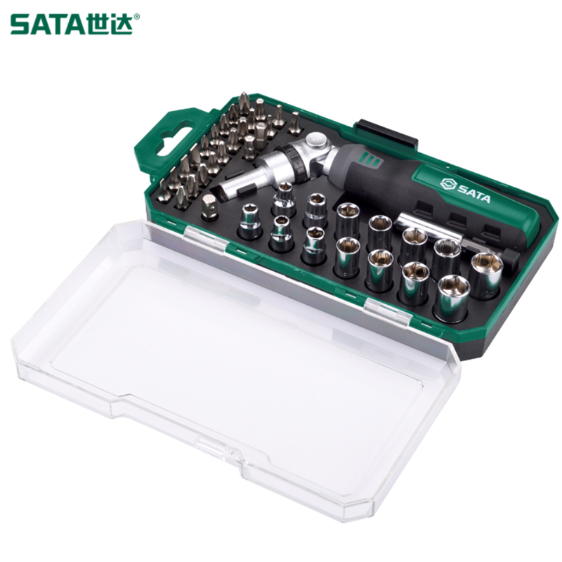 世达/sata (电商)40件套棘轮螺丝批&套筒组套-可调头 05495