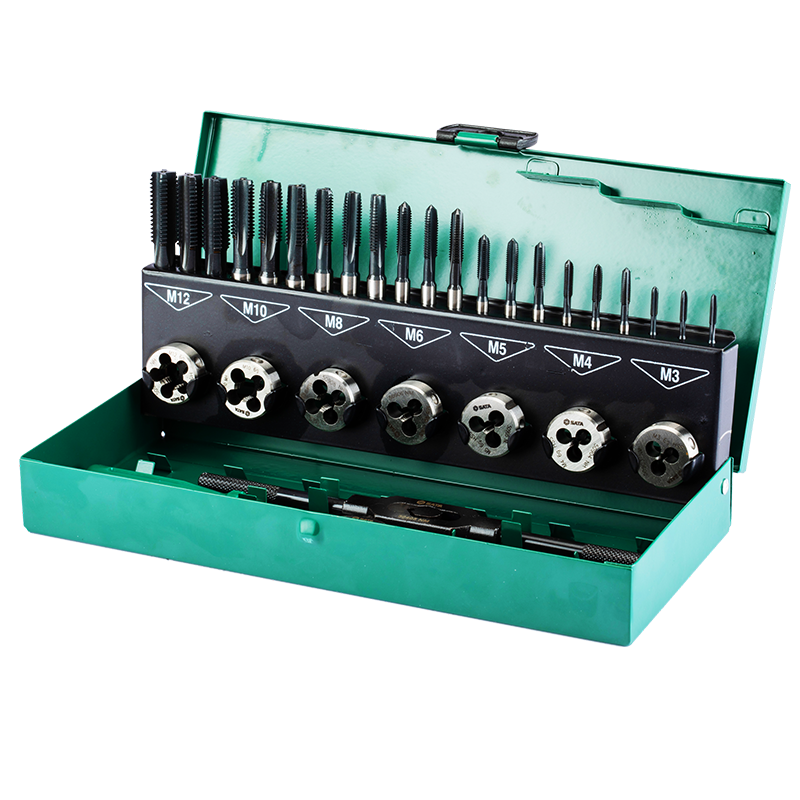 世达/sata 32件高速钢粗牙丝锥板牙组套 50452