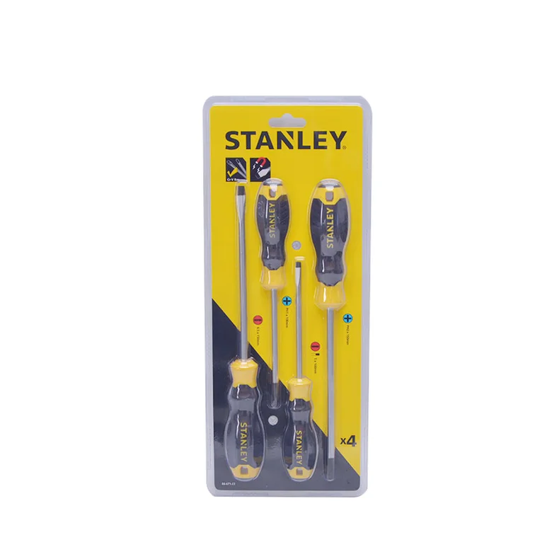 STANLEY/史丹利 4件B系列胶柄一十字螺丝批 66-671-23