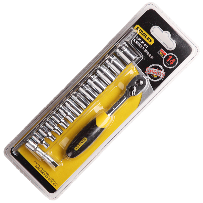 STANLEY/史丹利 14件6.3MM系列套筒组套 95-321-1-23