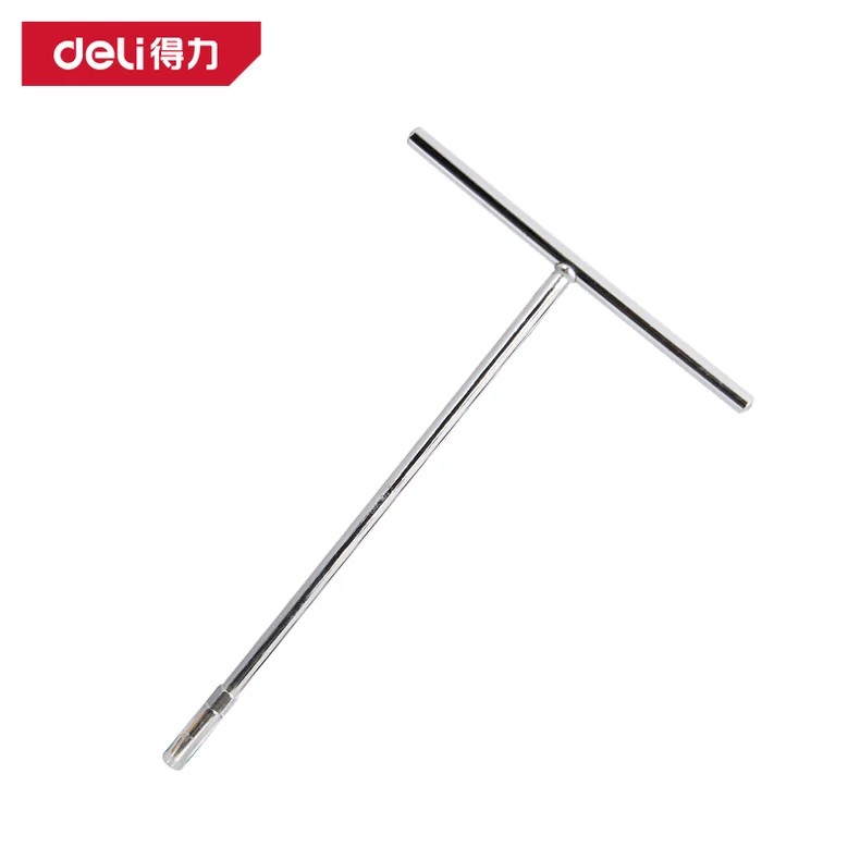 得力/deli T型扳手10mm(银)(支) DL10