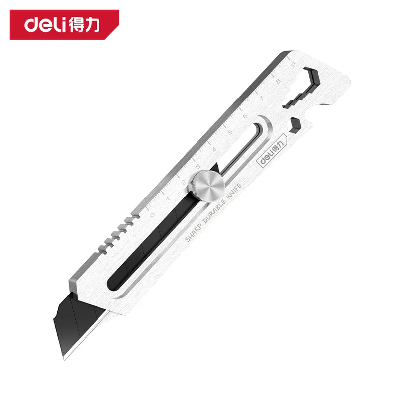 得力/deli 多功能不锈钢美工刀18mm(银)(把) DL316