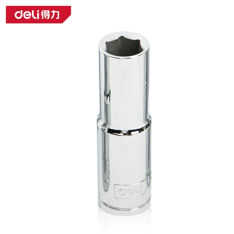 得力/deli (终保)12.5mm系列六角长套筒12mm(银)(支) DL4312