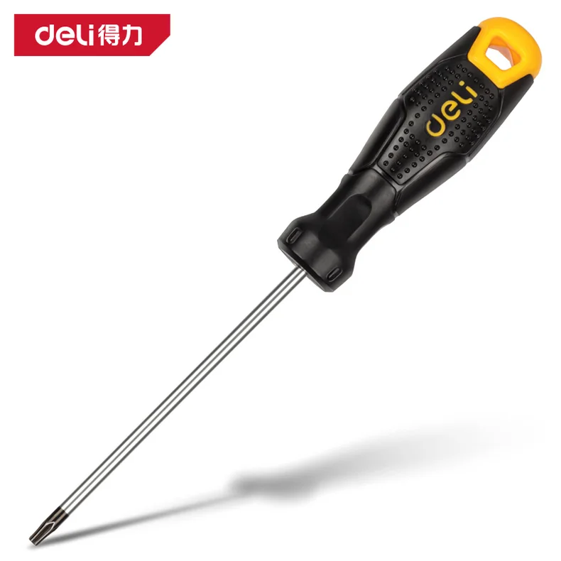 得力/deli 中孔花型螺丝批T15x100mm(黄)(把) DL6210015T