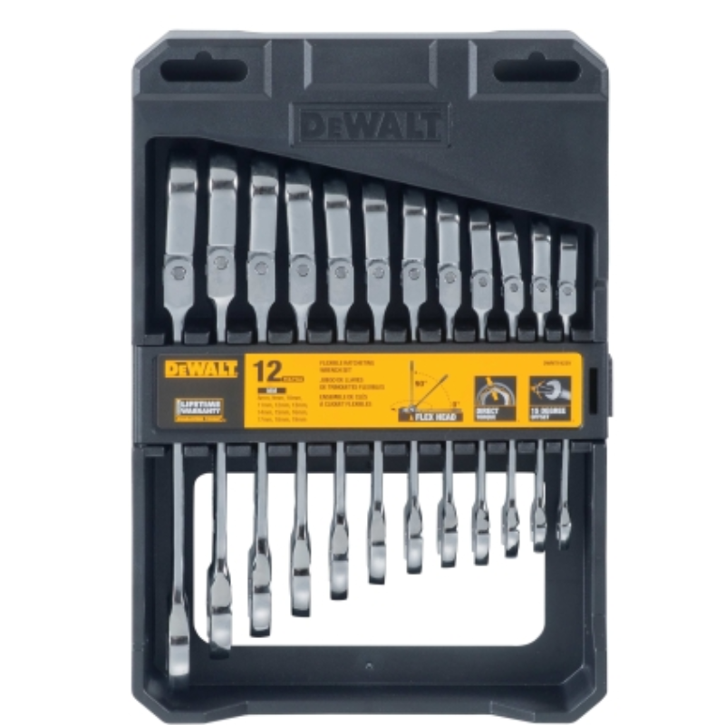得伟/dewalt 12件公制活动棘轮扳手套装 DWMT19229-23
