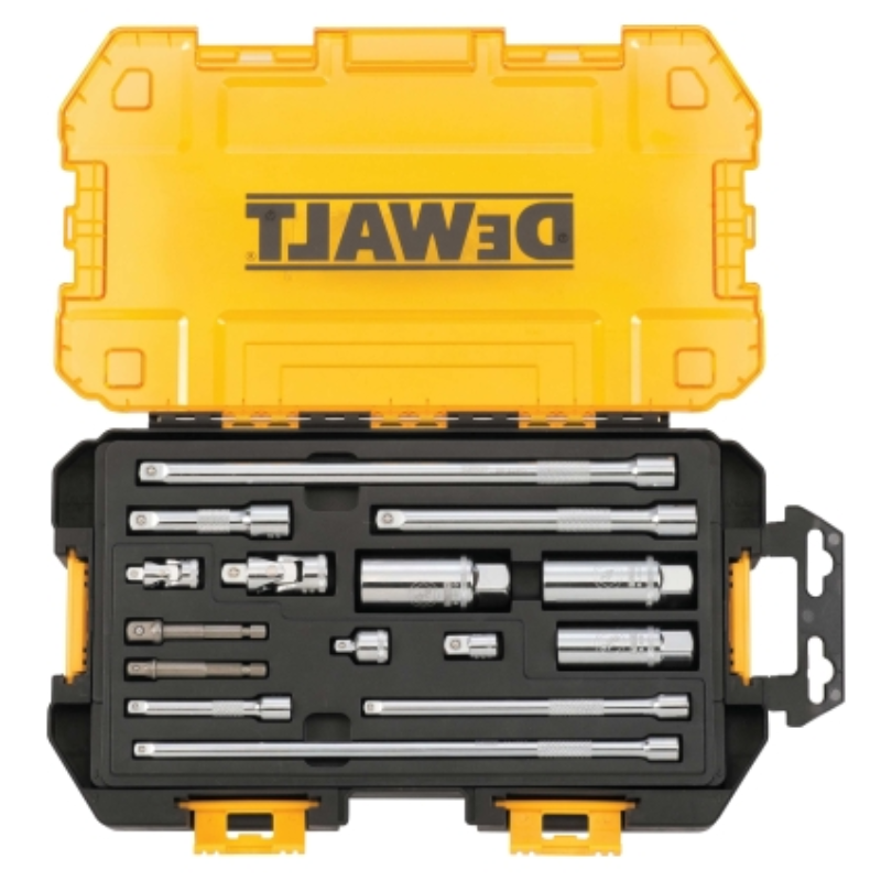 得伟/dewalt 15件1/4 & 3/8套筒附件套装 DWMT73807-23
