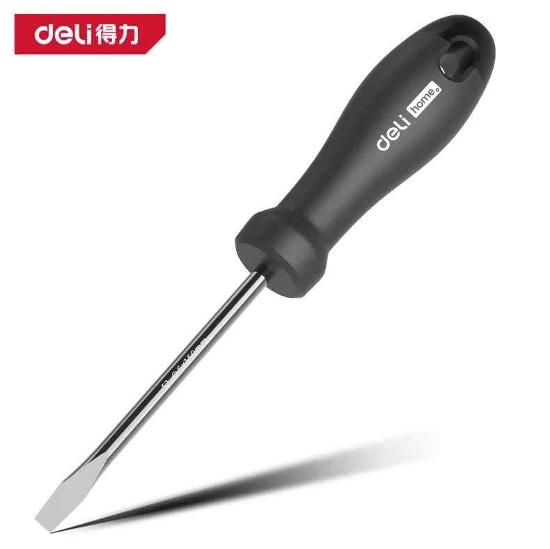 得力/deli home系列一字螺丝批(黑)(把) HT1106