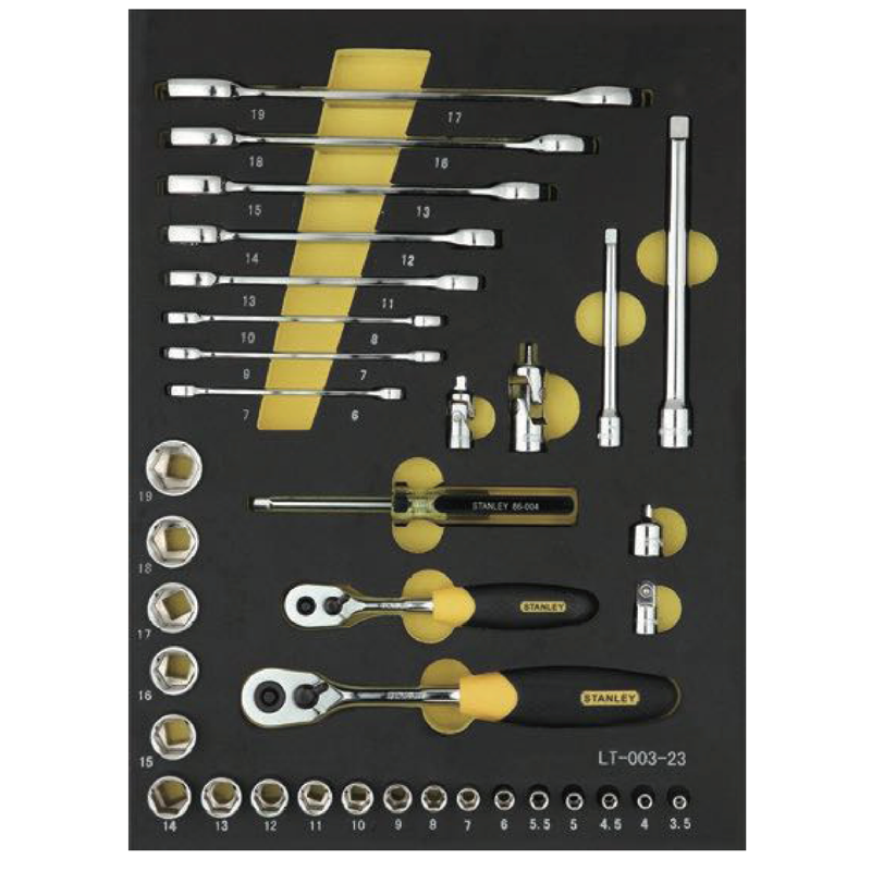 STANLEY/史丹利 36件套6.3,10MM系列公制工具托 LT-023-23
