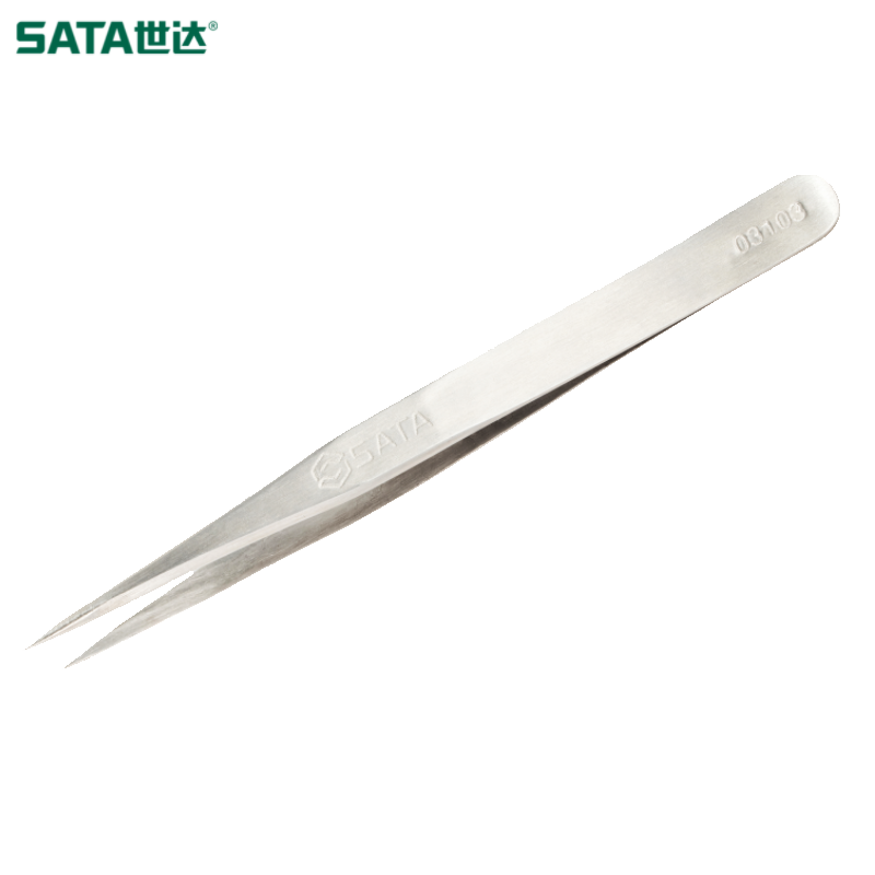 世达/sata 特尖头短镊子115MM 03103