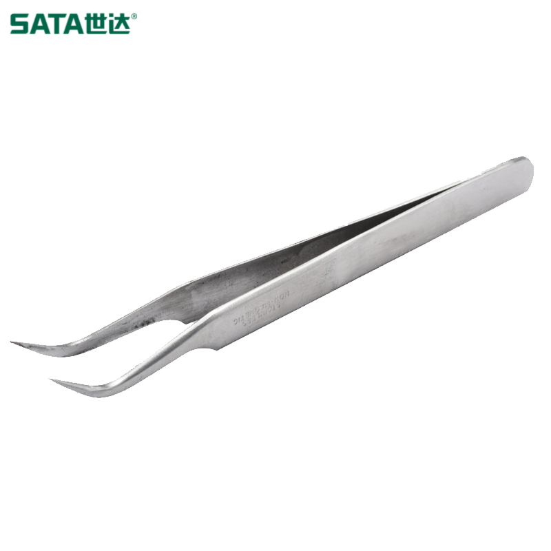 SATA/世达 弯头镊子125MM 03106
