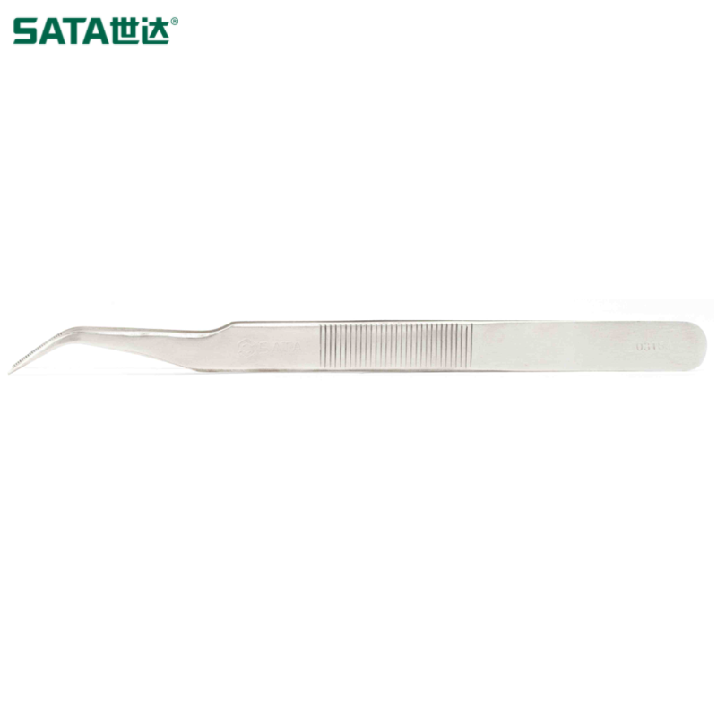 世达/sata 弯头长镊子175MM 03153
