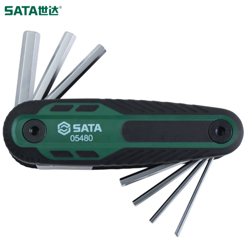 世达/sata (电商)8件卡槽折叠内六角组套 05480