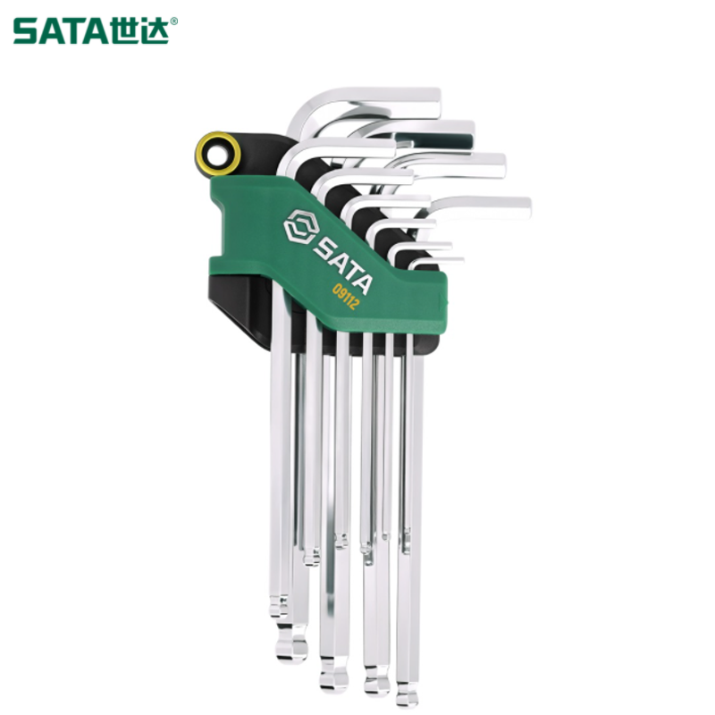SATA/世达 10件加长球头内六角扳手组套 09112