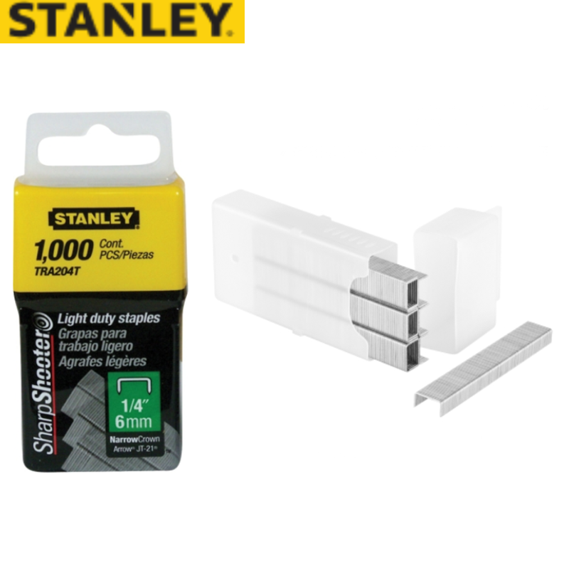 STANLEY/史丹利 6MM/1/4" 门型钉(1000) 1-TRA204T