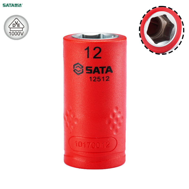 SATA/世达 10MM系列VDE绝缘6角套筒16MM 12516