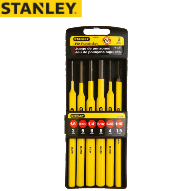 STANLEY/史丹利 6件套圆柱冲 16-226-23