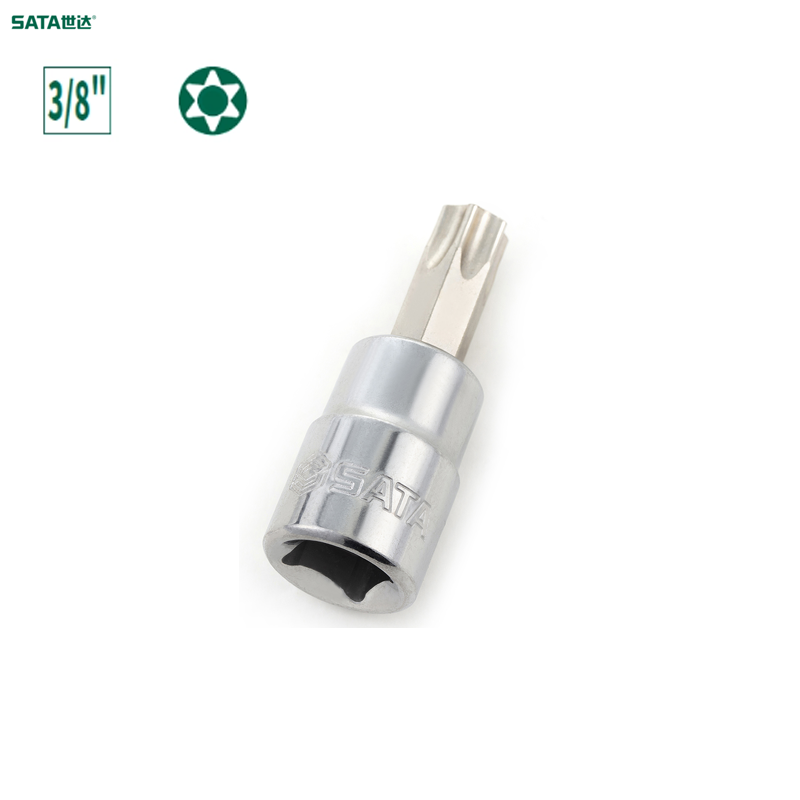 SATA/世达 10MM系列50MM长中孔花形旋具套筒TT55 22603
