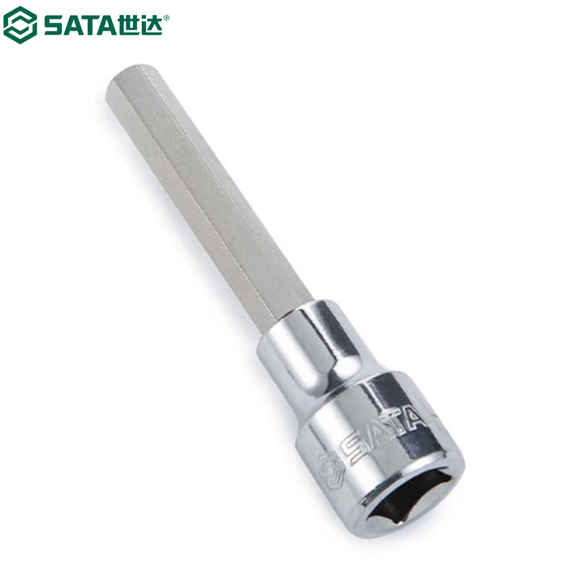 SATA/世达 12.5MM系列100MM长六角旋具套筒12MM 25207
