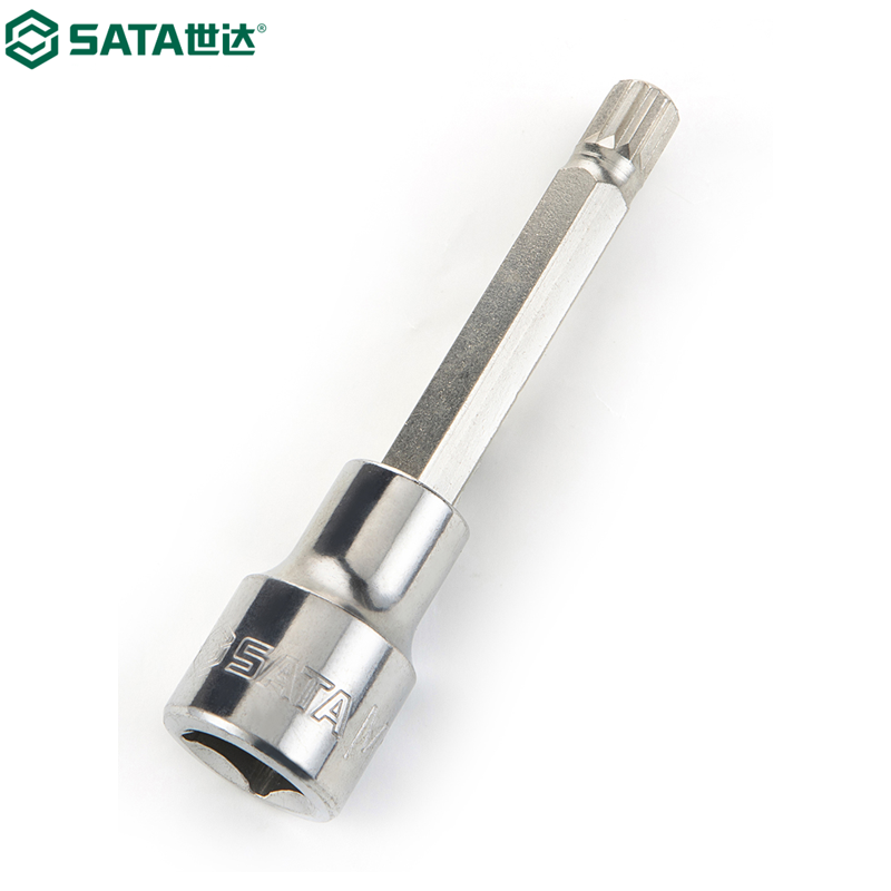 SATA/世达 12.5MM系列100MM长12角旋具套筒M16 25807