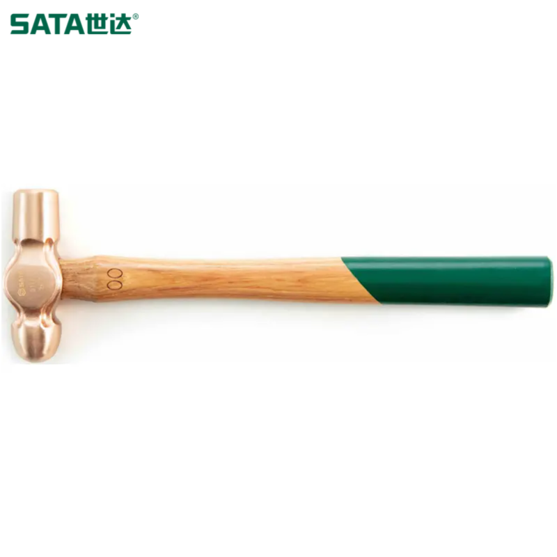 SATA/世达 铍青铜防爆木柄圆头锤1.5磅 31162