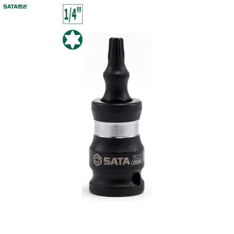 SATA/世达 1/4"系列风动花形旋具套筒T15 35222