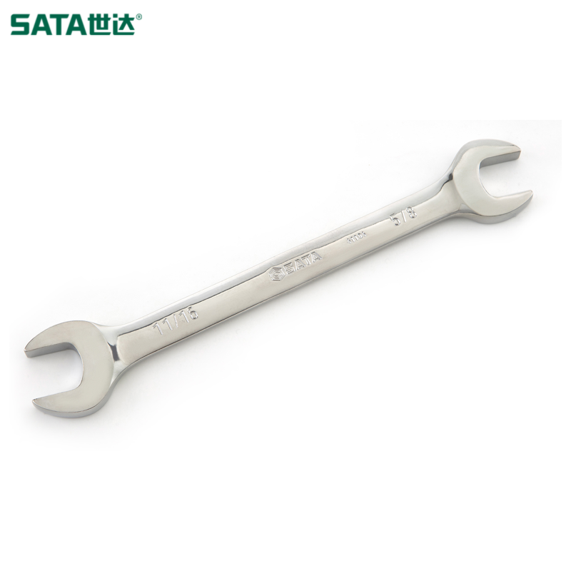 SATA/世达 英制全抛光双开口扳手3/8"x7/16" 41102