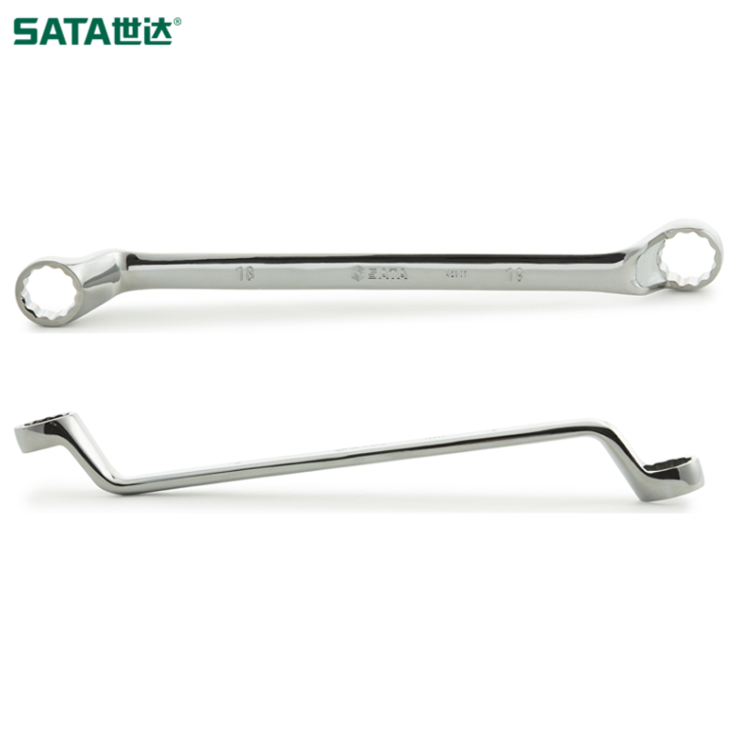 SATA/世达 全抛光高颈双梅花扳手16x17MM 42306