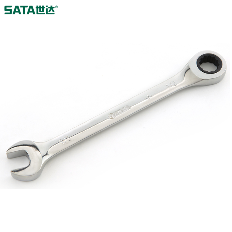 SATA/世达 英制全抛光两用快扳3/8" 43102