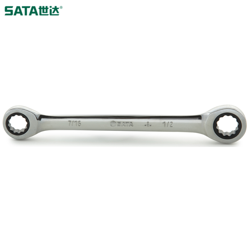 SATA/世达 英制全抛光双梅花快扳11/16"x3/4" 46104