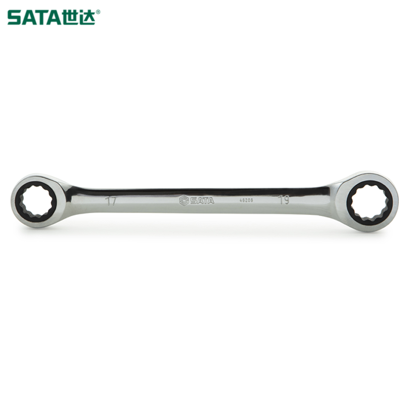 SATA/世达 全抛光双梅花快扳16x18MM 46205