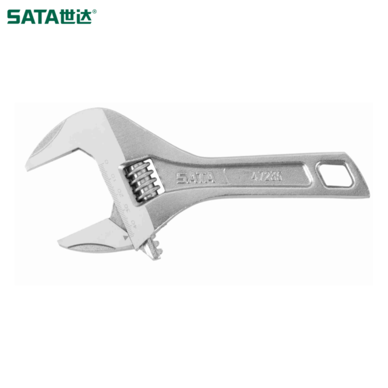 世达/sata 大开口短柄活动扳手8" 47233