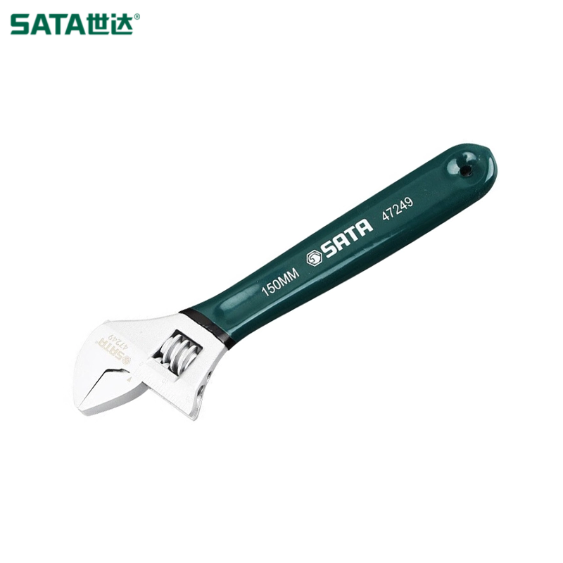 SATA/世达 沾塑欧式活动扳手6" 47249