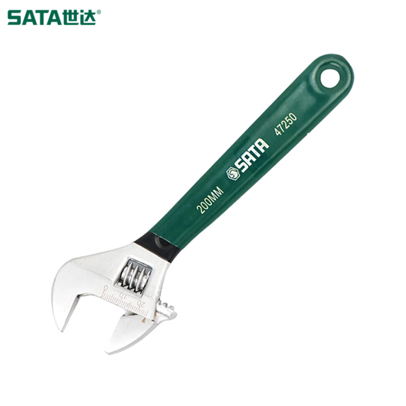 SATA/世达 沾塑欧式活动扳手8" 47250