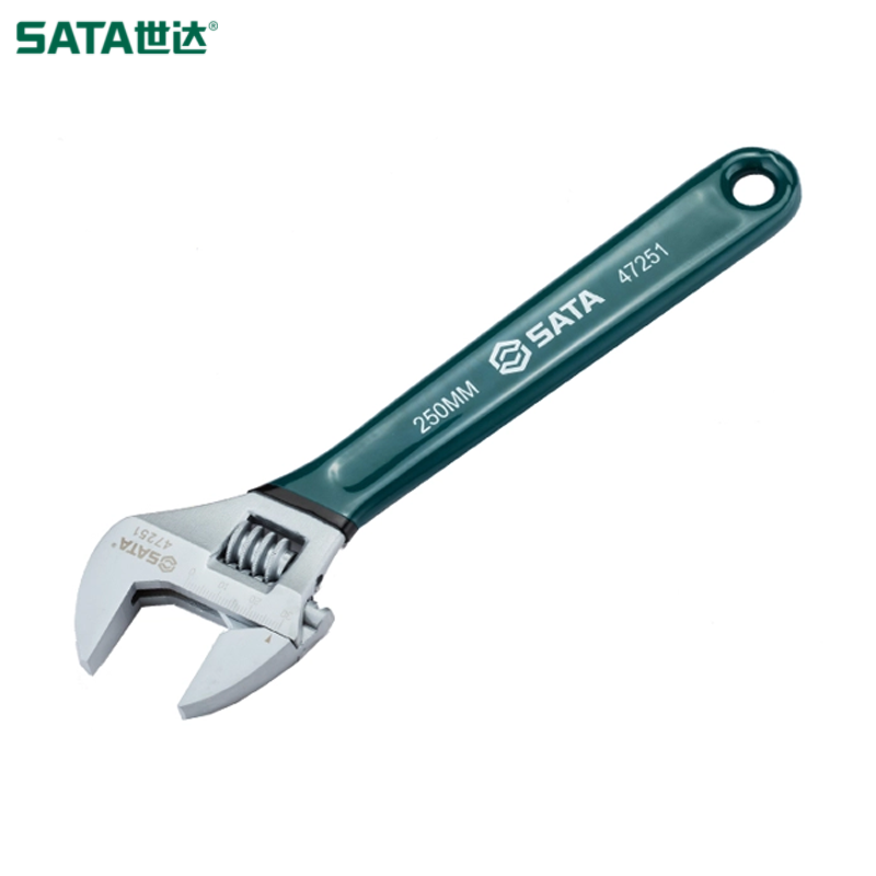 SATA/世达 沾塑欧式活动扳手10" 47251