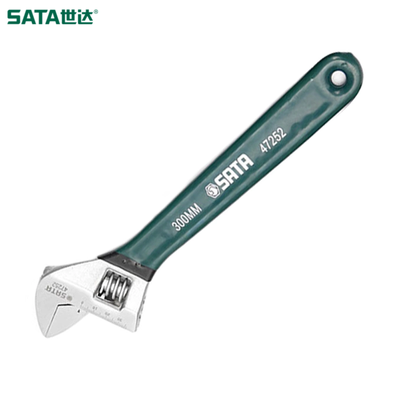 SATA/世达 沾塑欧式活动扳手12″ 47252