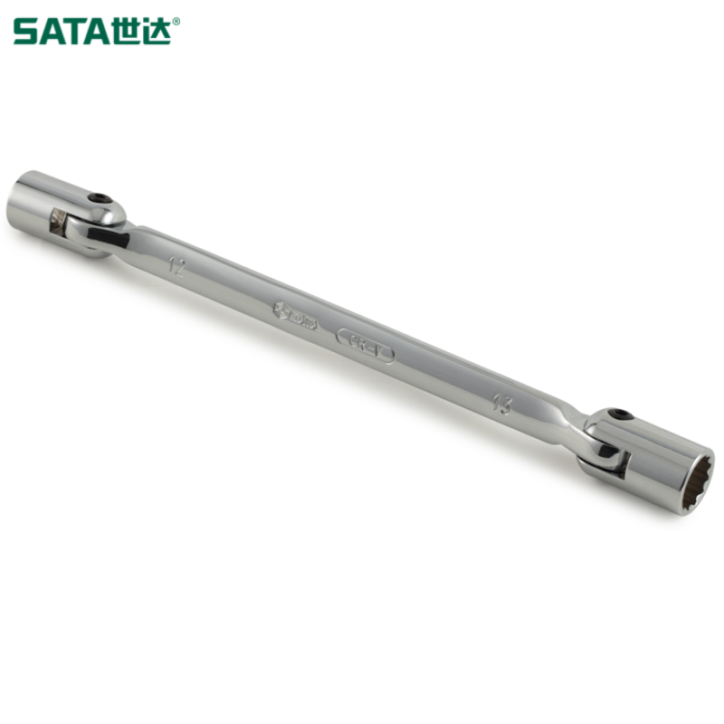 SATA/世达 全抛光双头角度套筒扳手16x17MM 47505