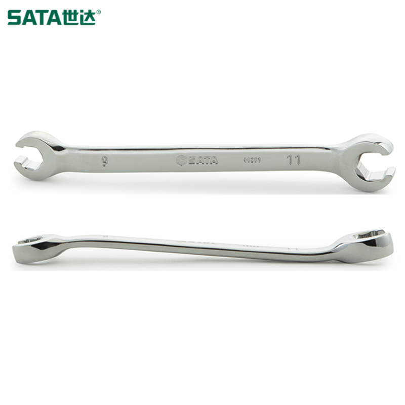 SATA/世达 全抛光油管扳手10x12MM 48204