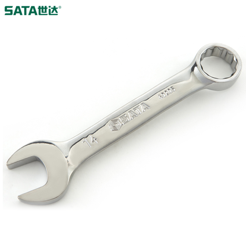 SATA/世达 全抛光两用短扳手13MM 49204