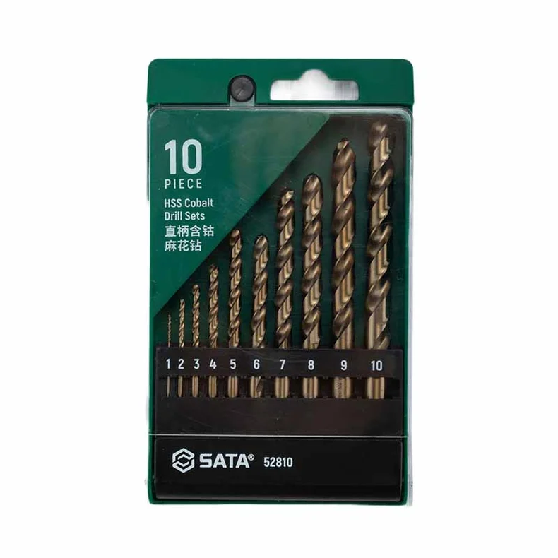 世达/sata 10件直柄含钴麻花钻组套 52810