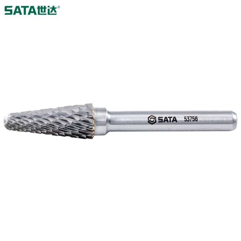 SATA/世达 锥形圆头双齿硬质合金旋转锉L1025X06 53756
