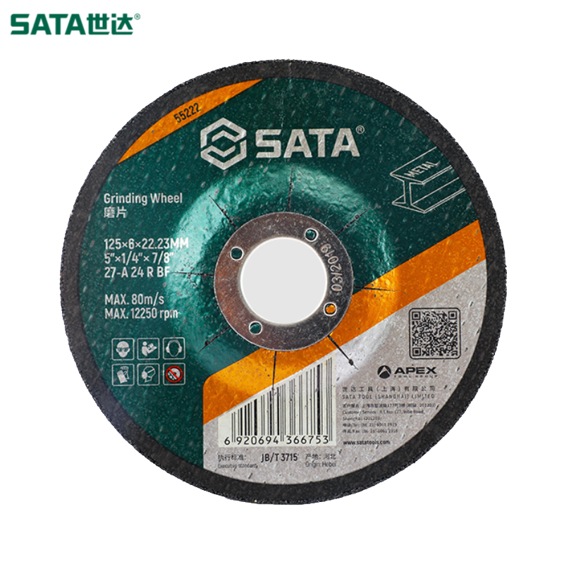 SATA/世达 金属磨片125x6x22.23MM 55222