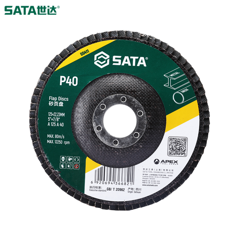 SATA/世达 砂页盘125xP40x22M 55411
