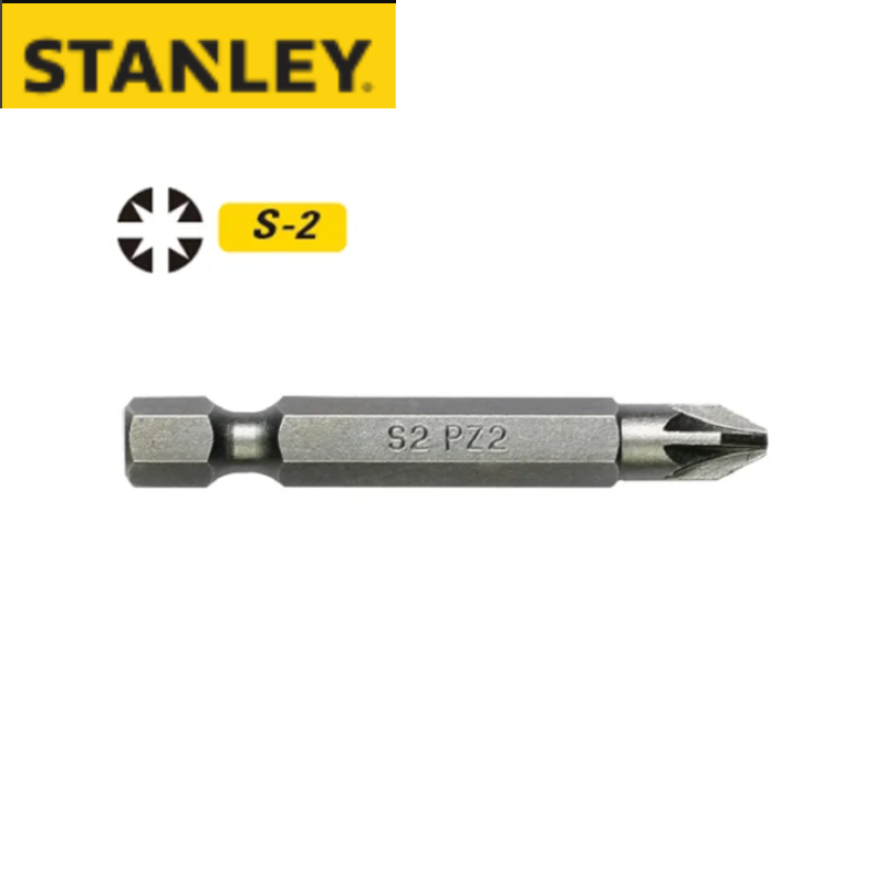 STANLEY/史丹利 6.3MM系列米字旋具头PZ2x50mm(x10) 63-038T-23