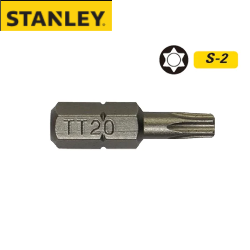 STANLEY/史丹利 6.3MM系列中孔花形旋具头TT30x25mm(x10) 63-069T-23