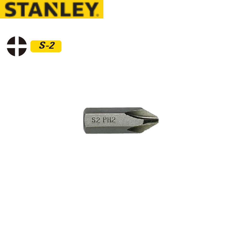STANLEY/史丹利 8mm系列十字旋具头PH2x30mm(x10) 63-222T-23