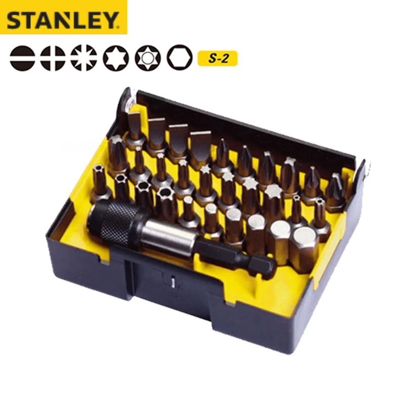 STANLEY/史丹利 31件6.3MM系列旋具头和快脱磁性接杆组套B 63-402-23