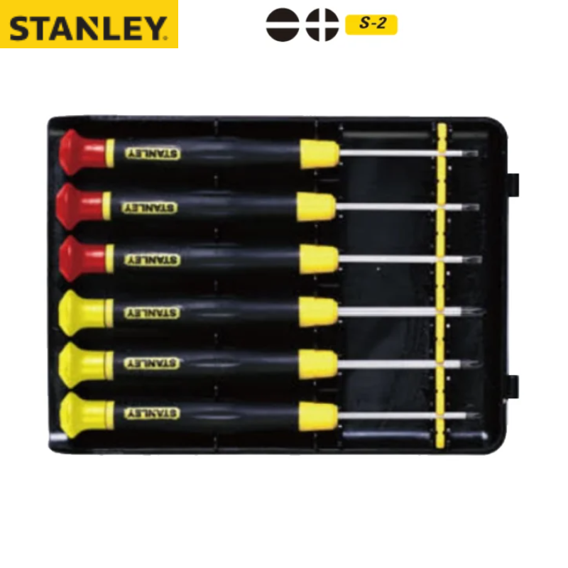 STANLEY/史丹利 6件套一字、十字微型螺丝批组套C 66-394-23