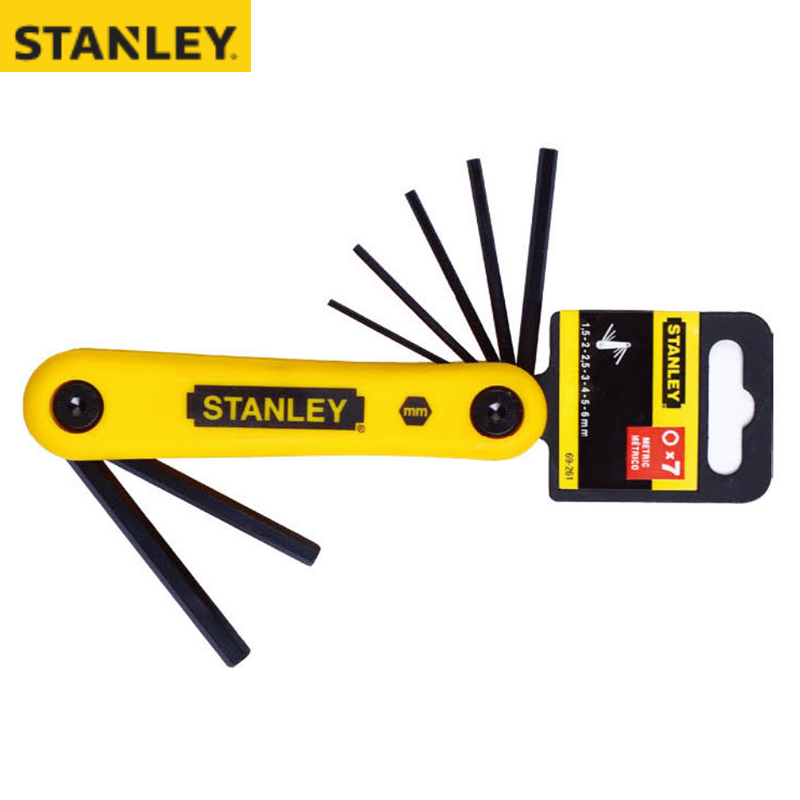 STANLEY/史丹利 7件套公制折叠式内六角扳手1.5-6mm 69-261-23C